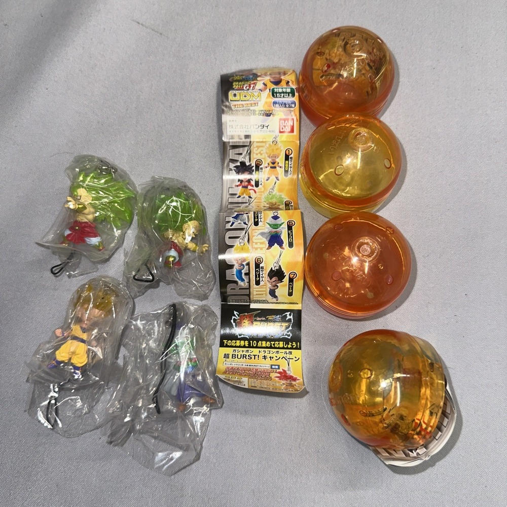 Dragon Ball Z UDM Gasaphon Japanese Broly Piccolo Goku 4 Qty